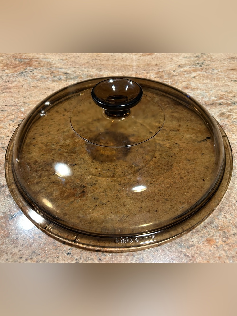Pyrex B 9.50” Amber Brown Glass Cover/ Lid Fits Visions 3.50 Qt Dutch Oven